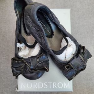 Baby girl Nordstrom Black Bow Ballet Flats